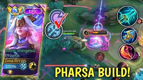 PHARSA FIRST ITEM SKY PIERCER IS GOOD CHOICE⁉️ PHARSA BEST BUILD 2025 - MLBB