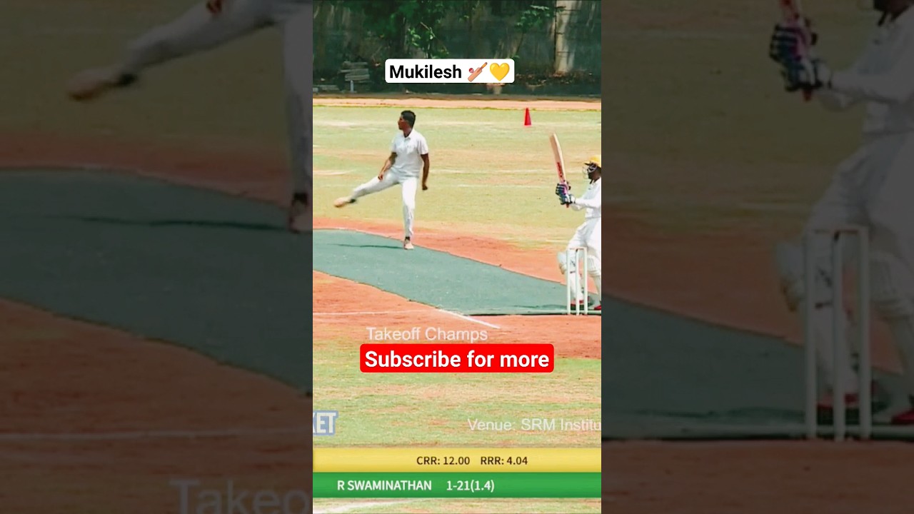 Mukilesh 🏏💛 Chengalpattu District Cricket League 