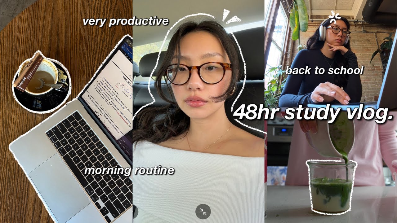 study vlog | productive days in my life: back to school, morning routine & job applications