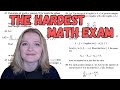 Americas hardest mathematics exam