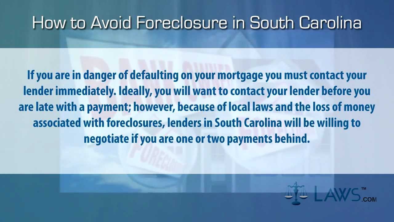 How to stop foreclosure in South Carolina YouTube