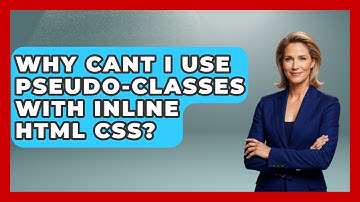 Why Cant I Use Pseudo-classes With Inline HTML CSS? - Simple HTML Studio