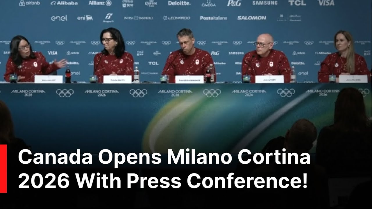 EXCLUSIVE PRESSER: Canadian Olympic Team Holds Opening Press Conference at Milano Cortina 2026 |AD1Z