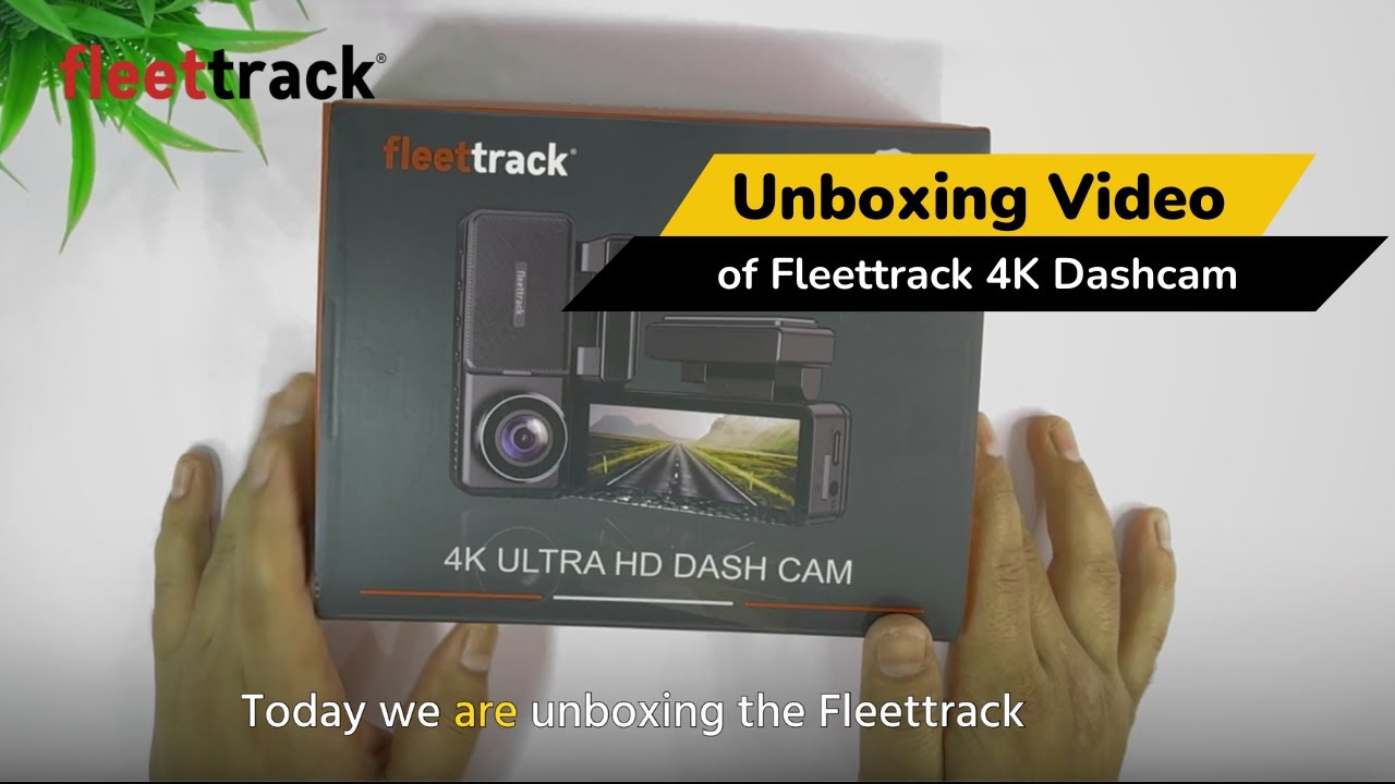 FleetTrack 4K Dash Cam | Rear 1080p Camera, GPS Logger, Voice Control ...