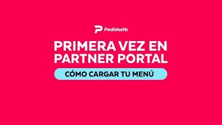 Primera vez en Partner Portal: Cómo cargar tu menú screenshot 5