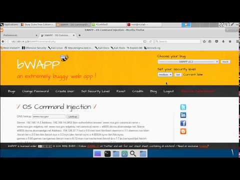 [All levels] bWAPP OS Command Injection