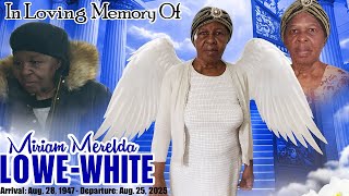Miriam Merelda Lowe - White Thanksgiving Service