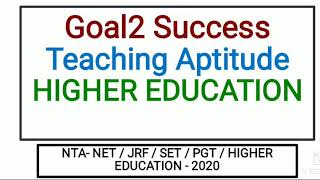 Teaching aptitude NTA NET/JRF FIRST PAPER