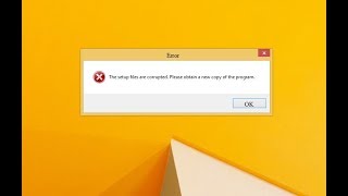 **100% working & fixed** the install time errors in windows xp, 7, 8,
8.1,10, operating systems **setup files are corrupted or incompatible
with this...