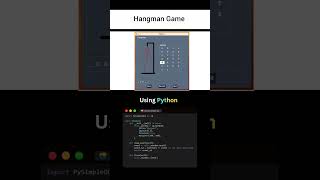 Build a Hangman Game in Python in Minutes!  #developer #coding #programming #python #pythonprojects
