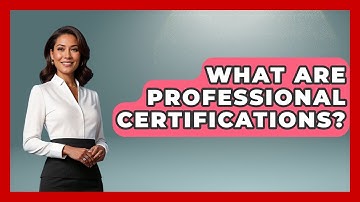 What Are Professional Certifications? - Job Success Network