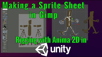 Unity Game engine and Gimp . Sprite Sheet , Bone and IK Rigging || Advanced Game development tips.