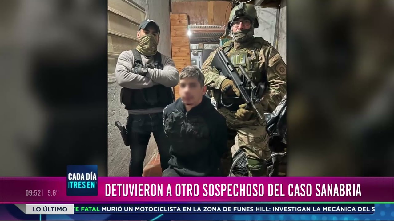 Detuvieron a otro sospechoso del caso Sanabria
