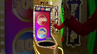 ❤️ Beautiful WIN on Coin Flip #casinoscores #crazytime #bigwin