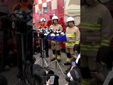 At least 83 dead as Hong Kong apartment towers burn for a second day