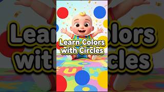 Learn Colors with Circles! 🔴🔵🟡 Red, Blue & Yellow Colors Song | Toddler Learning Videos #shorts