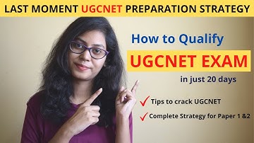 How to Qualify UGC NET just in 20 days || Trust me you can do it || UGC NET 2020