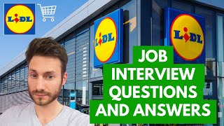 LIDL Supermarket Job Interview Questions and Answers