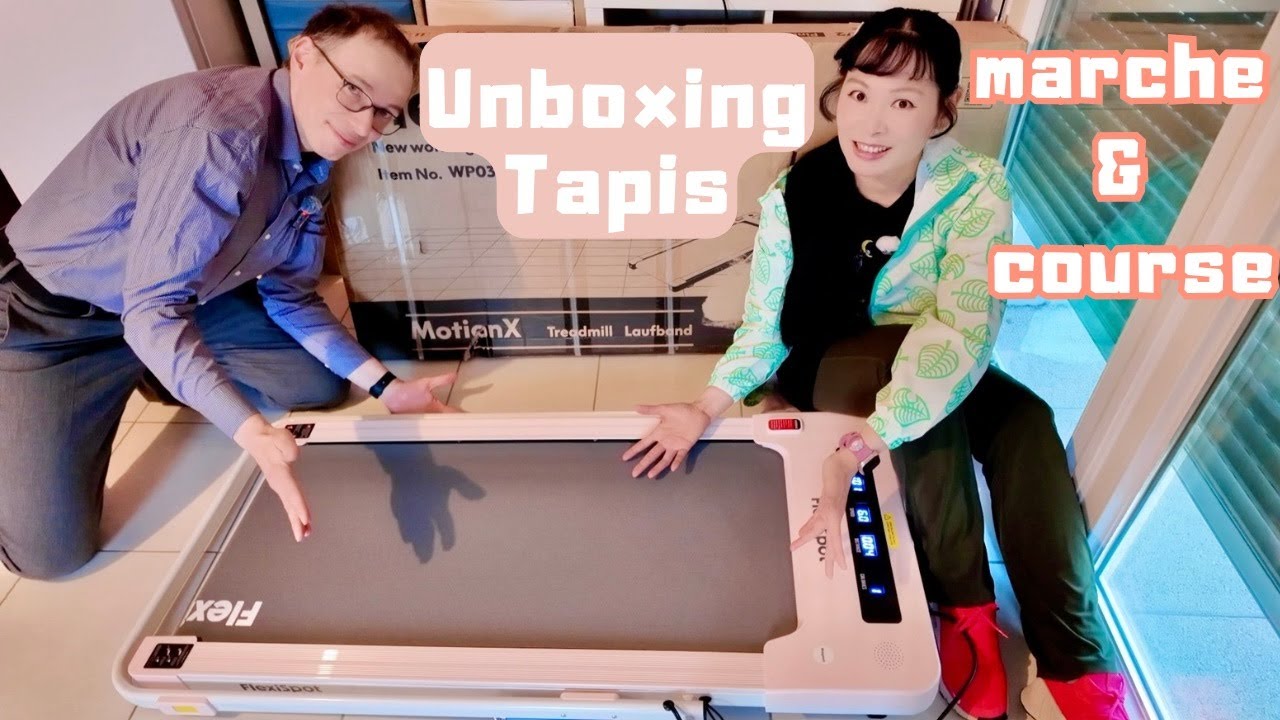 Unboxing tapis de marche & course 2-en-1 FlexiSpot rose 🌷 Silencieux & compact 💗 Cadeau St-Valentin
