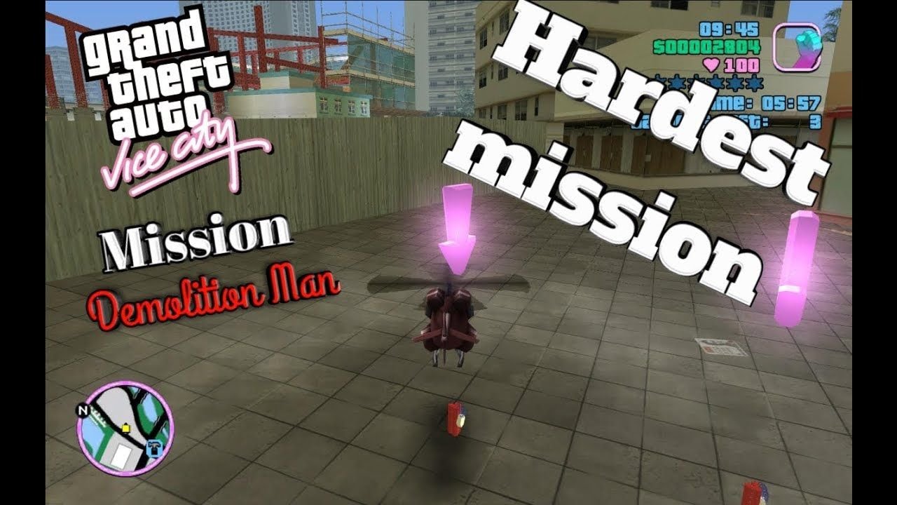 GTA VICE CITY How To Complete The Demolition Man Mission (Worst Mission)