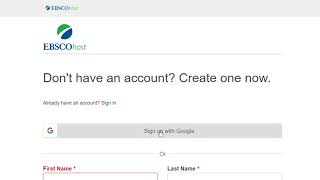 setting up google sign in for ebsco