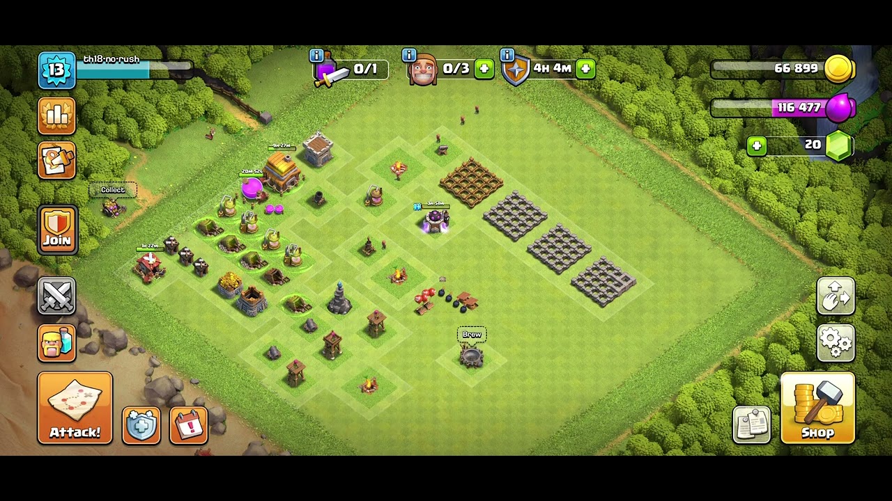 Coc rushing day1 (f2p)