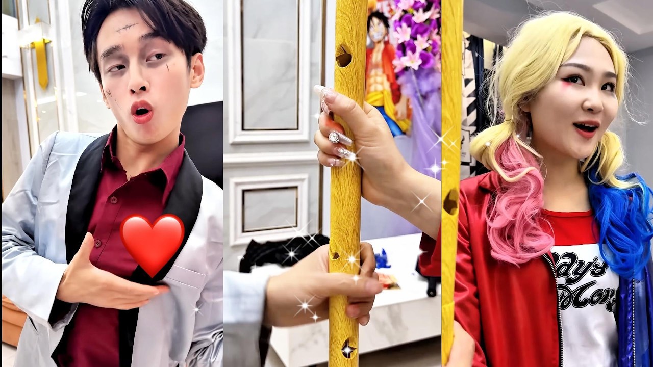 ¿Harley Quinn hizo esto a propósito?#comdy #cosplay #anime #payaso #funny #jokes