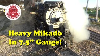 2-8-2 Heavy Mikado Steam Locomotive in Action