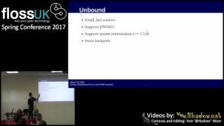 Lightning Talk: Using a Raspberry Pi as a Local DNS Resolver by Paul Waring