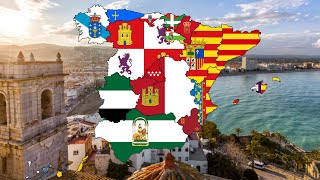 Spanish Regions - Flag Map Speedpaint