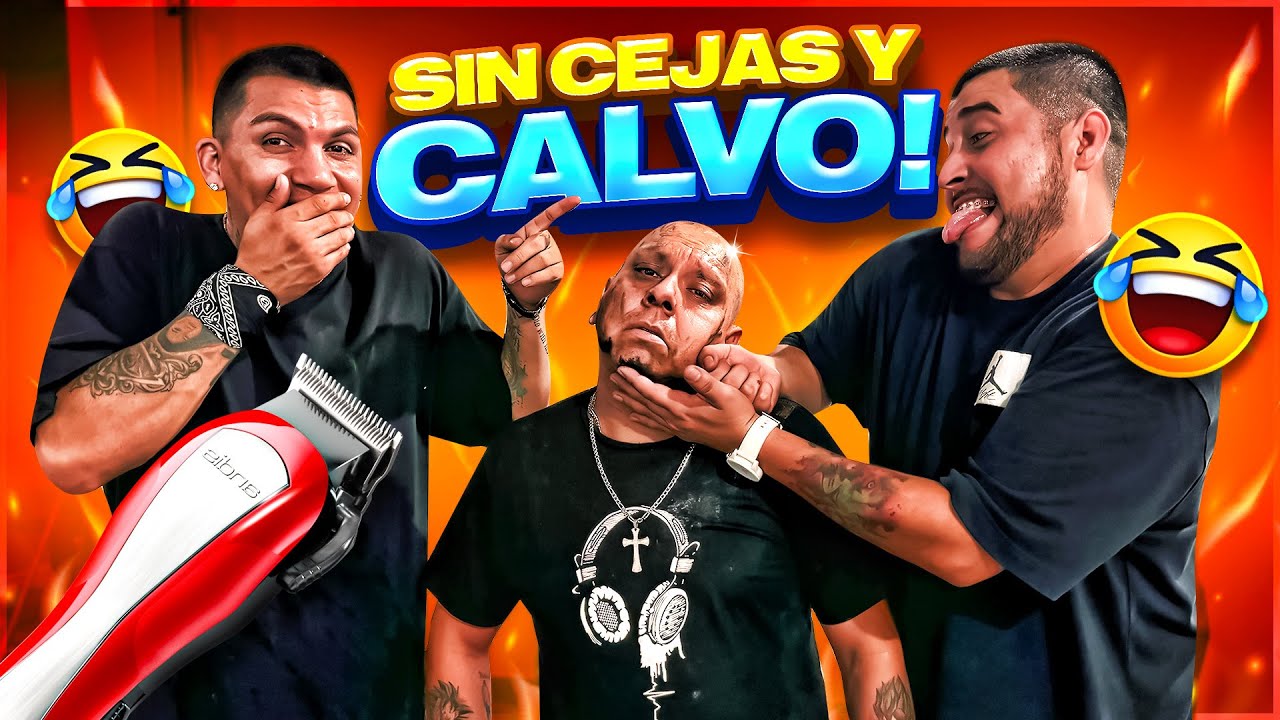 POR FANFARRÓN LO DEJAMOS SIN CEJAS Y SU POCO CABELLO 😂 ya no será el MISMO POLITENIS