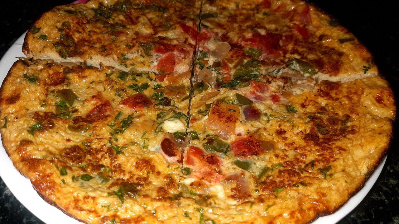 Egg Pan Pizza Homemade Egg Pan Pizza Recipe YouTube