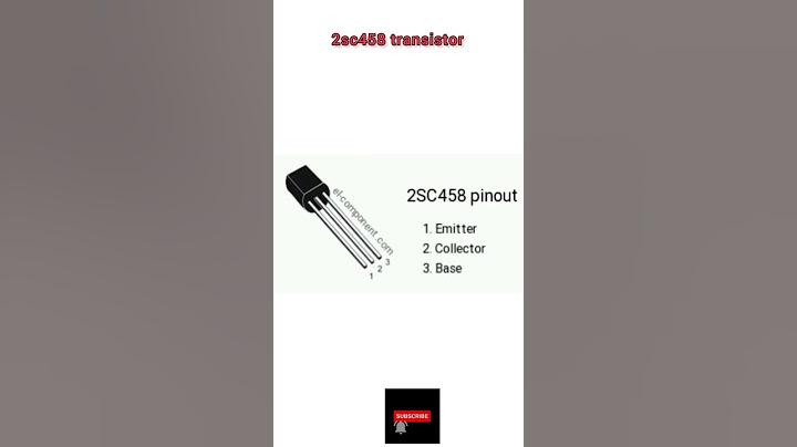 2SC458 transistor pinout #akexperiment #electronic #pinout #npn #2sc458 #c458 #458