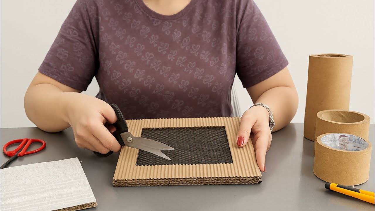 99% of people don't know what works of art can be created with cardboard and rolls😱🤯♻️