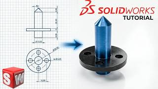 SolidWorks Complete Beginner Tutorial Step by Step #04 Revolve and Extruded Cut Feature