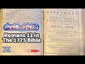 Secrets of the 1775 bible romans 13 we dive deeper into its mysteries