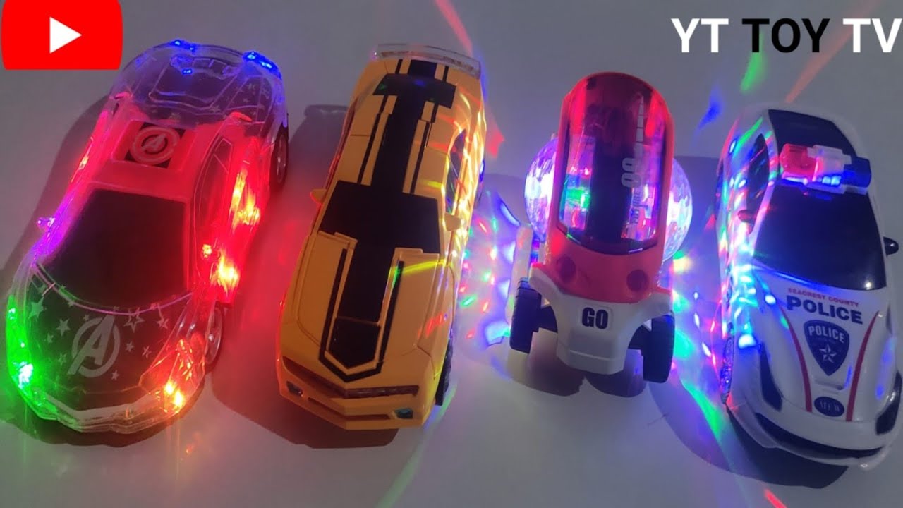 Captain America RC Car | Transparent Gear Light Car Unboxing and Testing Video