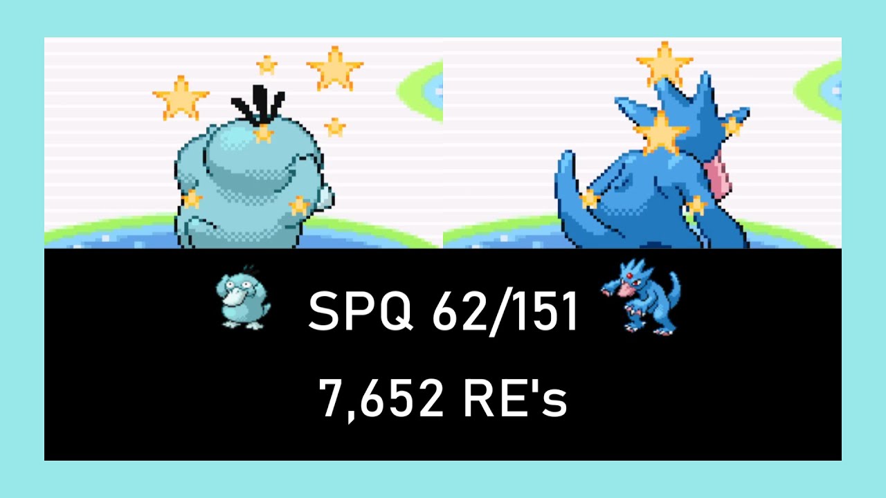 (SPQ 62/151) Shiny Psyduck after 7,652 RE's in FireRed!