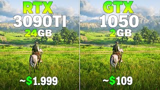 RTX 3090 Tİ vs GTX 1050 - Test in 8 Games