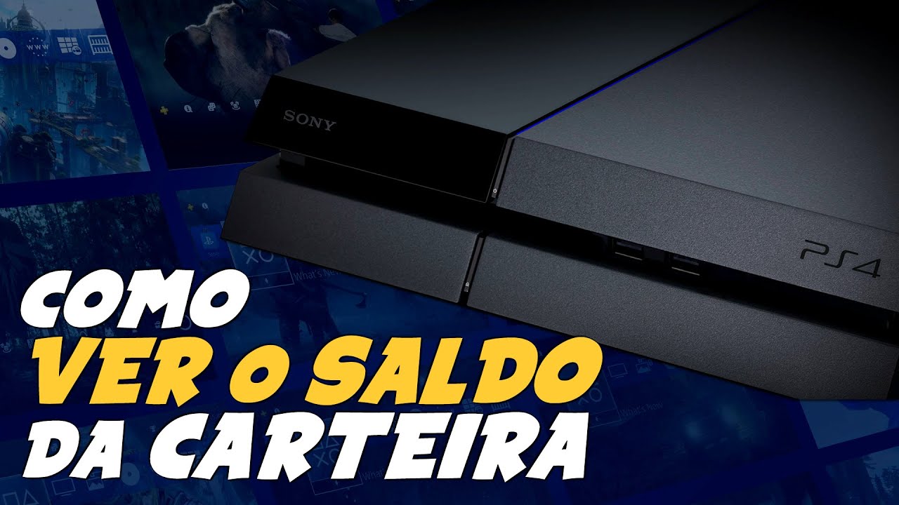 Como VER o SALDO da CARTEIRA da SUA CONTA no PLAYSTATION 4