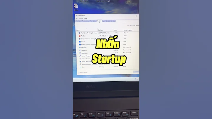 Cách tắt các ứng dụng khởi chạy cùng Windows #shorts