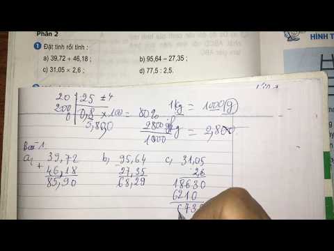 Video Luyện tập chung (trang 89, 90) - Toán lớp 5 sgk - youtube
