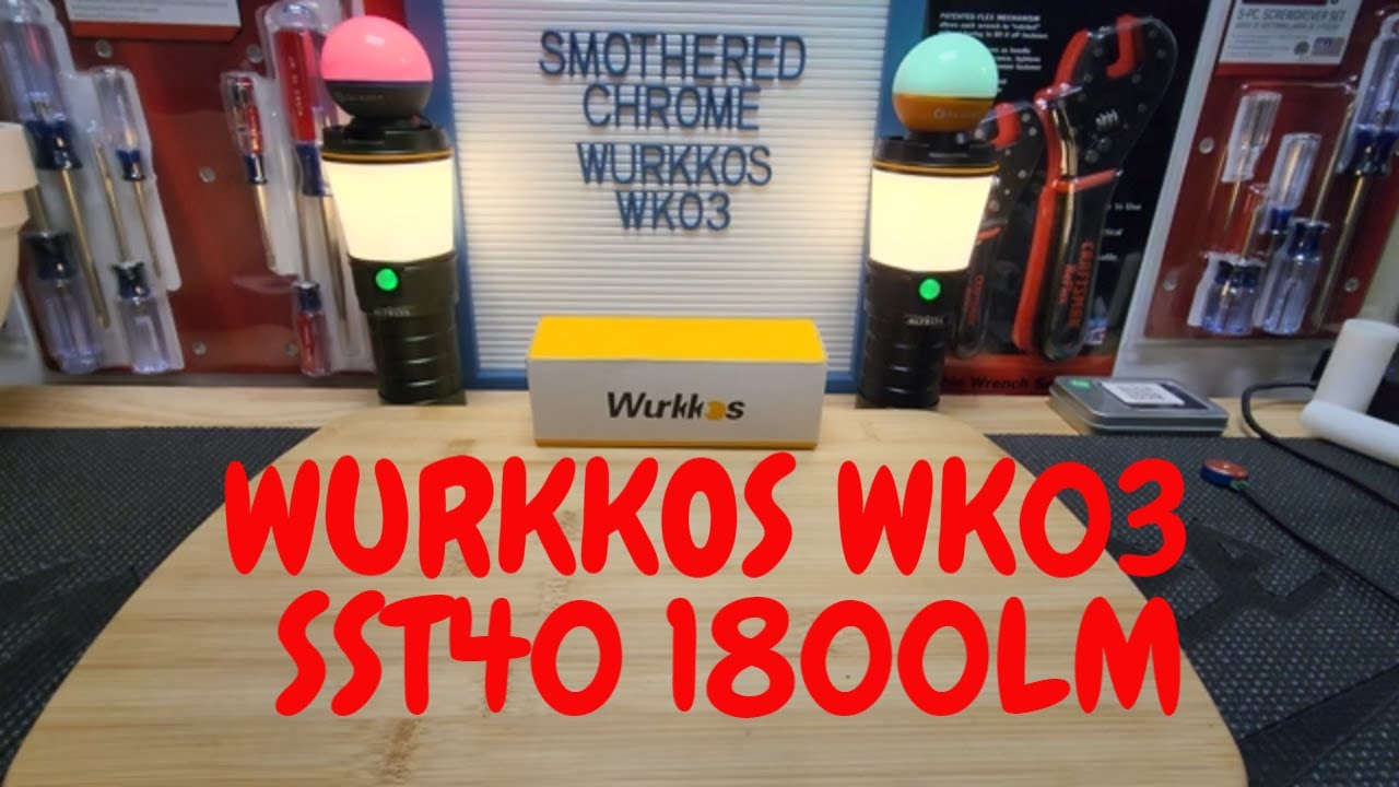 WURKKOS WK03 NEW RELEASE SST40 1800LM EDC