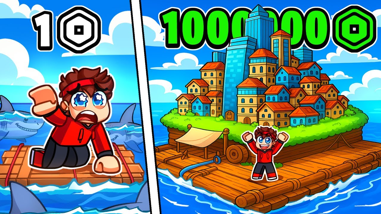 J'ai dépensé des MILLIONS de Robux pour faire le meilleur RADEAU sur Roblox !