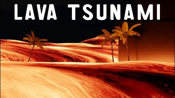 Lava Tsunami Blender Fluid Simulation Cycles #b3d