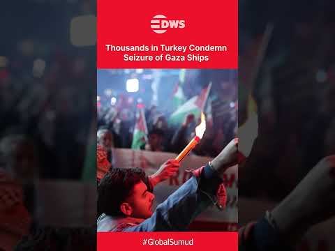 Video ISTANBUL ON FIRE: Thousands Protest Israeli Raid on Gaza Aid Flotilla | DWS News | AH1C