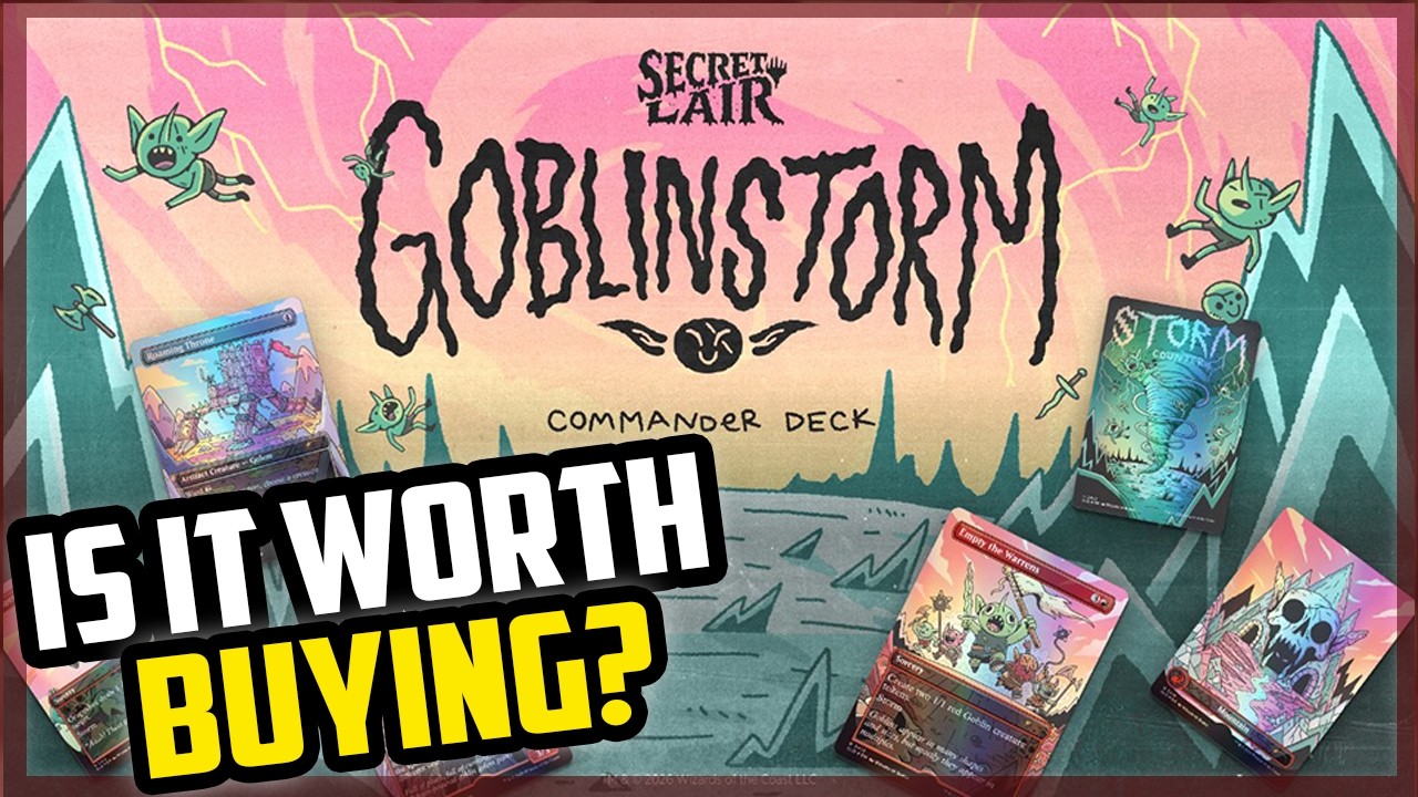 FULL Deck Reveal! Goblin Storm Secret Lair Precon! HUGE VALUE 