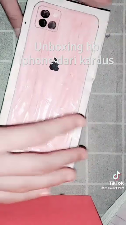 unboxing hp iphone dari kardus virallllll