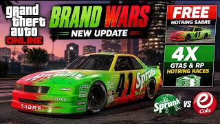 GTA 5 ONLINE NEW UPDATE : FREE CAR + 4X GTA$ | Brand Wars Event