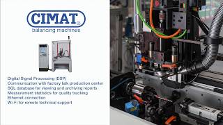 ✅ CIMAT: electric armature balancing machine with automatic drilling